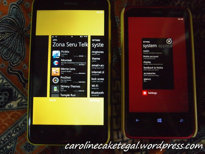 Perbandingan dengan Nokia Lumia 620